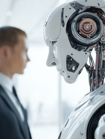 Developer Engaging with a Human-Like Robot