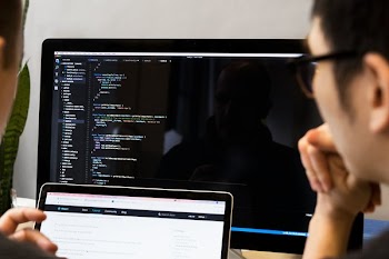Developer Reviewing Javascript
