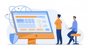 Developers testing software Free Vector