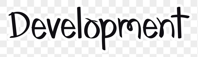 Development png word sticker typography, | Free PNG - rawpixel