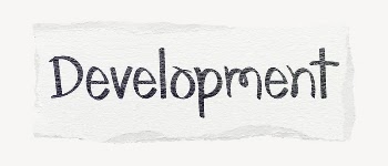 Development word, ripped paper typography | Free PSD - rawpixel