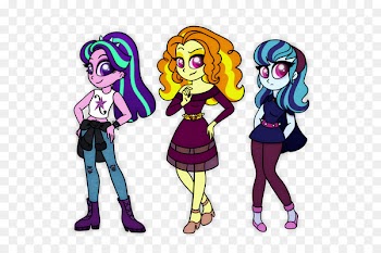 DeviantArt Illustration Image My Little Pony: Equestria Girls - dazzlings transparency and translucency 