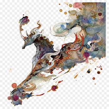 DeviantArt Watercolor painting Work of art - Vector unicorn 