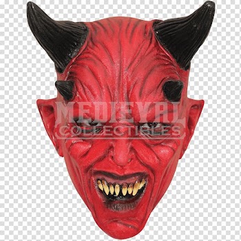 Devil Mask Halloween costume Child, devil transparent background PNG clipart