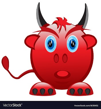 Devil smaile vector image