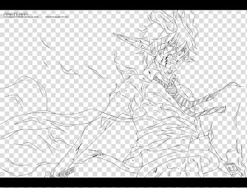Devil Son line transparent background PNG clipart