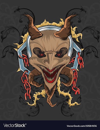 Devil theme vector image