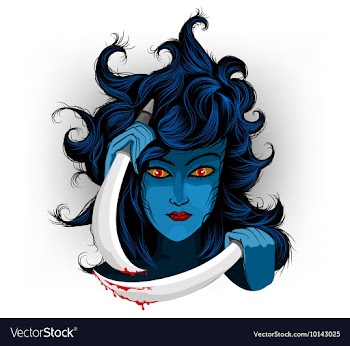 Devil woman vector image
