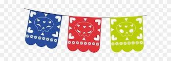 Dia De Los Muertos Papel Picado Clipart - Papel Picado