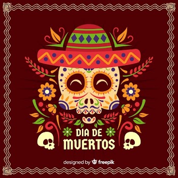 Dia de muertos background concept