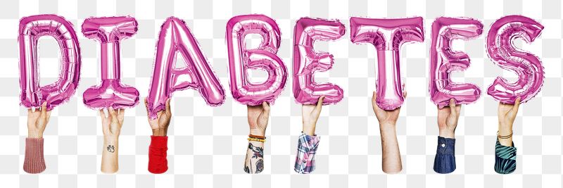 Diabetes balloon png word sticker, | Free PNG - rawpixel