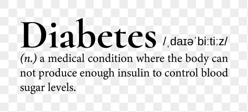 Diabetes png dictionary word sticker, | Free PNG - rawpixel