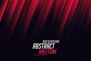 Diagonal abstract halftone lines in red and black color Free Vector