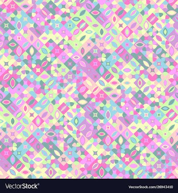 Diagonal mosaic pattern background - abstract vector image