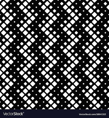 Diagonal square pattern background - monochrome vector image