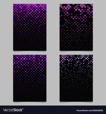 Diagonal square pattern flyer design - mosaic vector image