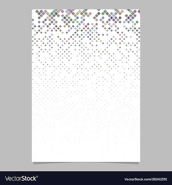 Diagonal square pattern flyer template - mosaic vector image