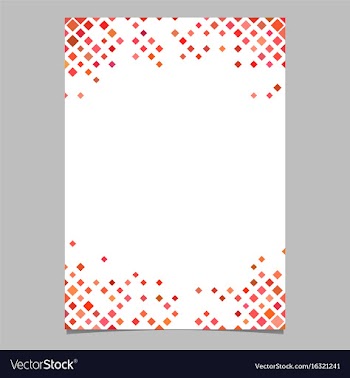 Diagonal square pattern page background template vector image