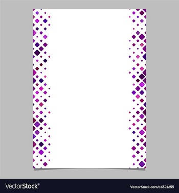 Diagonal square pattern page background template vector image