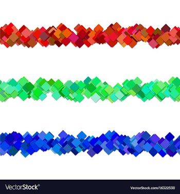 Diagonal square pattern page separator line vector image