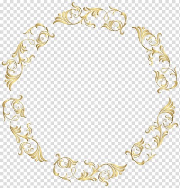 Diagram Blog , Gold Frame Element transparent background PNG clipart