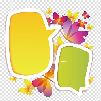 Dialog box Speech balloon Dialogue, Butterfly Tags transparent background PNG clipart