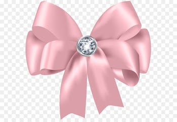 Diamond Bow and arrow Ring Jewellery - Beautiful Pink Bow with Diamond PNG Clip Art 