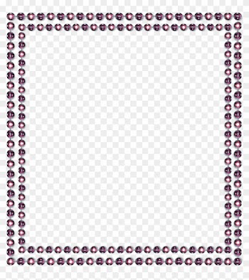 Diamond Clipart Border Pencil And In Color Clip Art - Gold With Diamond Border