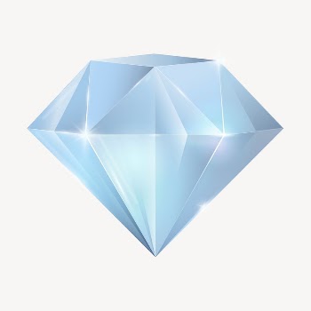 Diamond clipart, cute cartoon illustration | Free PSD Illustration - rawpixel