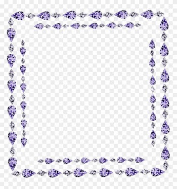 Diamond Clipart Diamond Border - Transparent Rose Pearl Png Frames