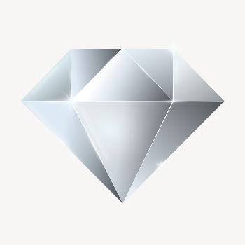 Diamond collage element, cute cartoon | Free Vector Illustration - rawpixel