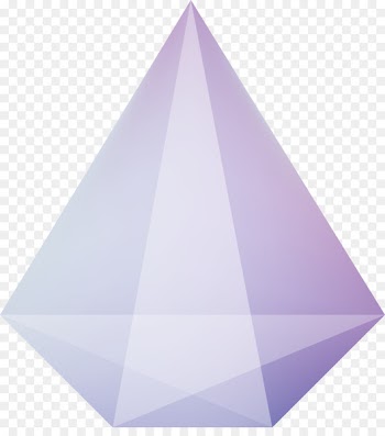 Diamond cut Geometry - Diamond block combination graphic transparent body 