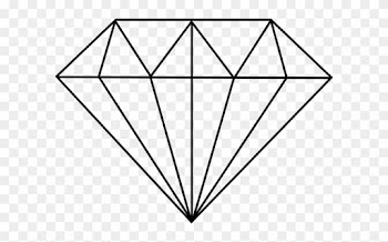 Diamond Drawing Clipart - Diamond Geometric