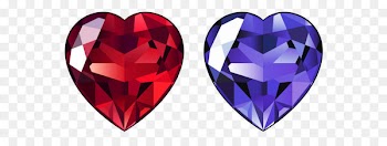 Diamond Gemstone Heart Clip art - Transparent Diamond Hearts PNG Clipart 