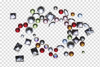 Diamond Gemstone High-definition television, Diverse color diamond jewelry transparent background PNG clipart