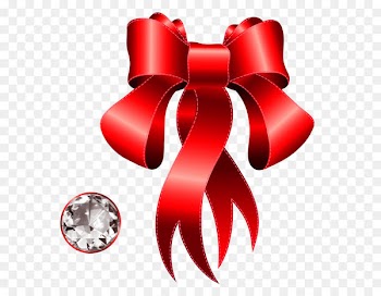 Diamond Glass Scalable Vector Graphics - Red Decorative Bow with Diamond PNG Clipart 