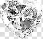 Diamond, heart gemstone transparent background PNG clipart