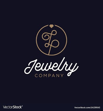 Diamond jewelry initial lp logo vector image