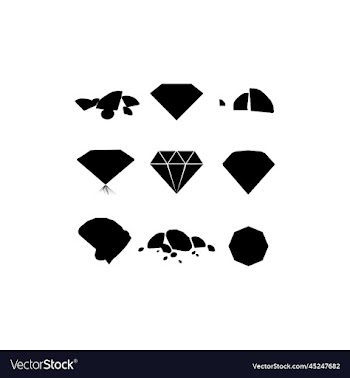 diamond luxury set icon design