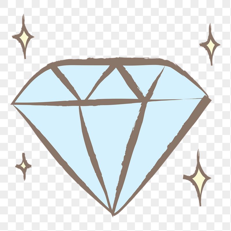 Diamond png sticker, pastel doodle | Free PNG Illustration - rawpixel