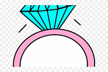 Diamond Ring Cartoon - Wedding Ring Cartoon