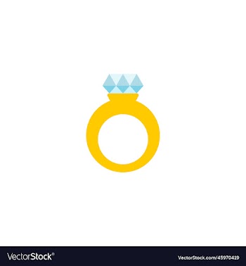 diamond ring creative icon from valentines day