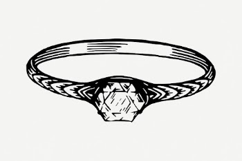 Diamond ring drawing, hand drawn | Free PSD - rawpixel