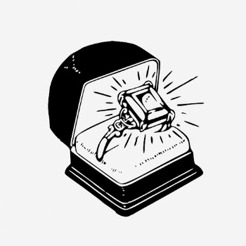 Diamond ring hand drawn illustration. | Free Photo - rawpixel