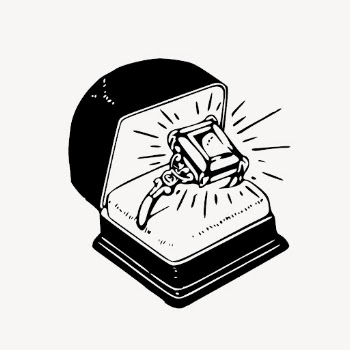 Diamond ring hand drawn, illustration | Free Vector - rawpixel