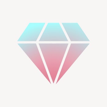 Diamond shape icon, aesthetic gradient | Free Icons - rawpixel