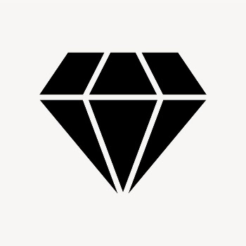 Diamond shape icon, flat graphic | Free Icons - rawpixel