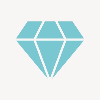 Diamond shape icon, flat graphic | Free Icons - rawpixel