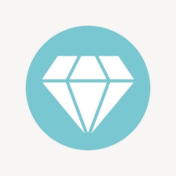 Diamond shape icon, flat graphic | Free Icons - rawpixel