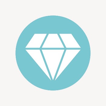 Diamond shape icon, flat graphic | Free Icons - rawpixel